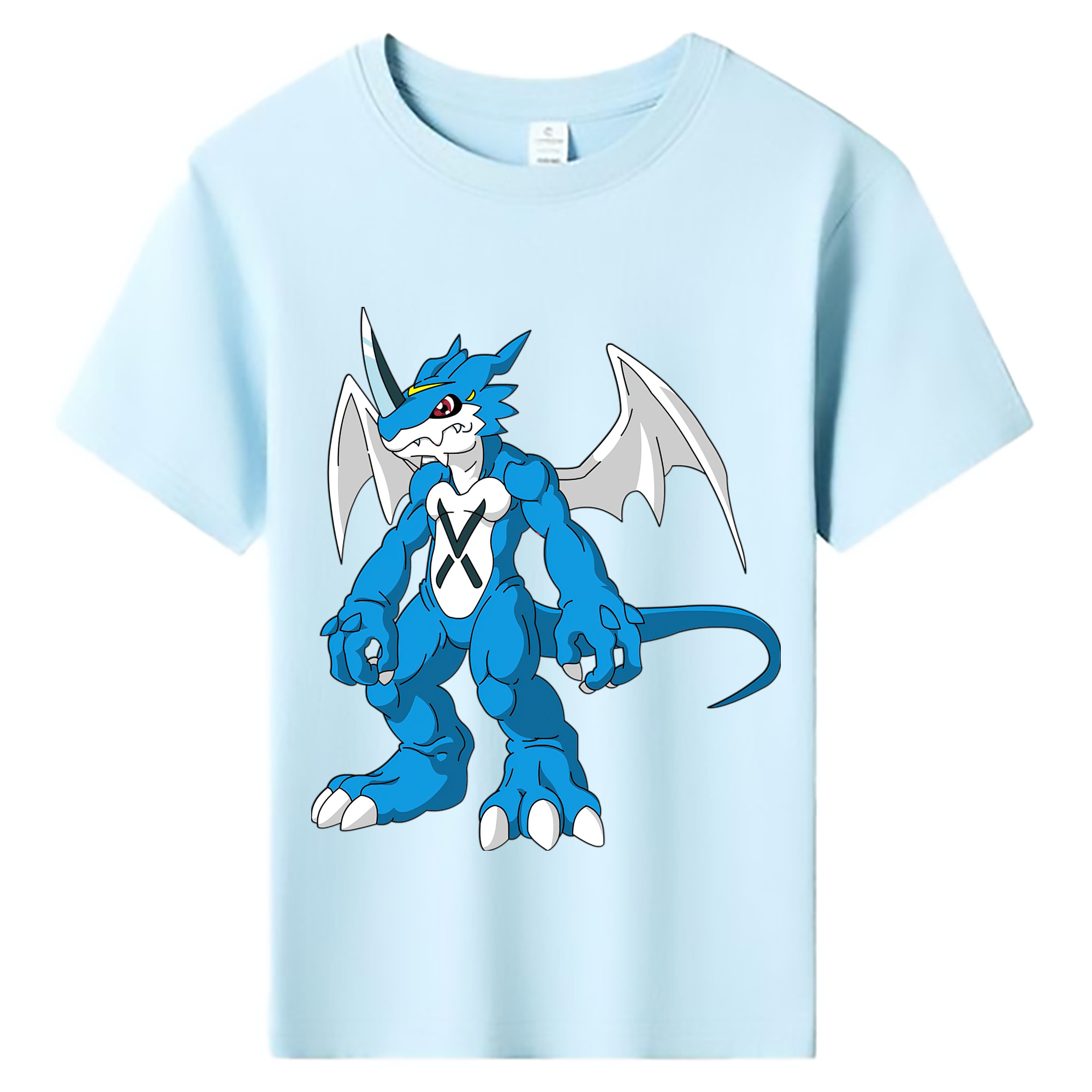 （画像用） Digimon デジタルモンスター/デジモン 綿100％キッズTシャツ（フロントプリント）
